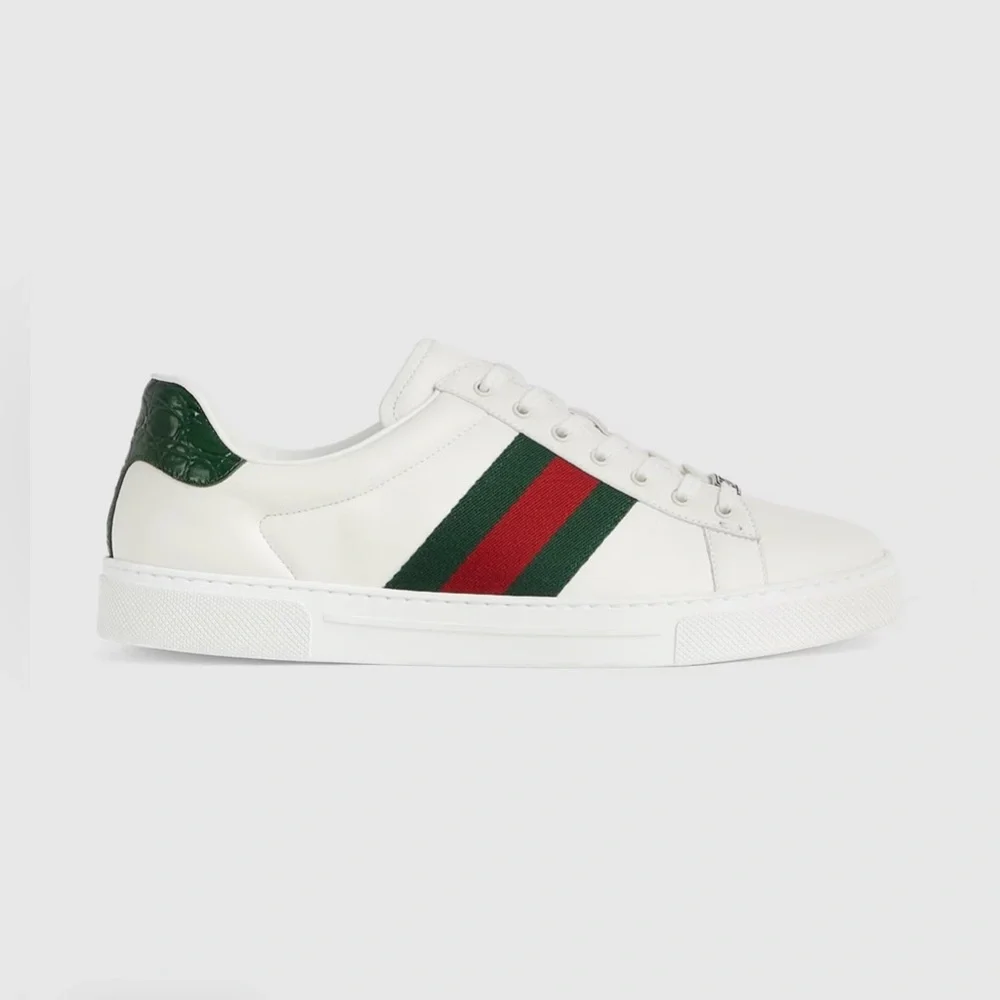 Men’s Gucci Ace Lace-Up Web Sneaker - Picture 7 of 12